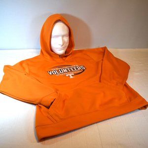 UNIVERSITY TENNESSEE VOLUNTEERS "BIG T" Football Bright Orange Hoodie Size XL